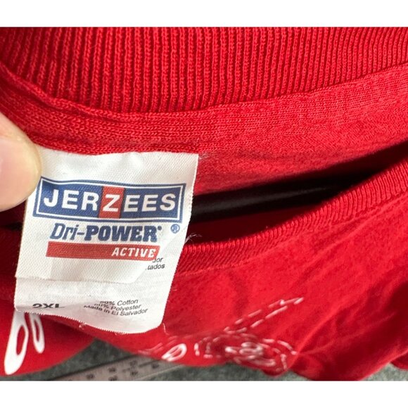 Cutting Class For A Cure 2019 Red T-Shirt Jerzees Dri-Power 2XL Cotton Blend - Picture 5 of 8